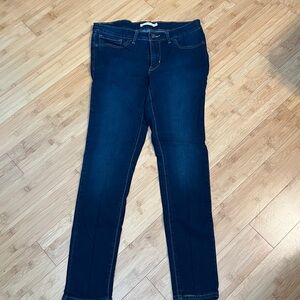 Dark Blue Denim Jeans